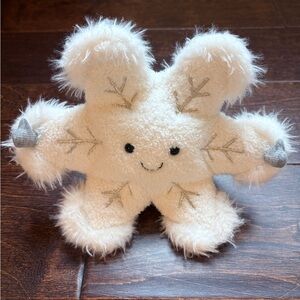 Jellycat Cream and Gray Snowflake Plush